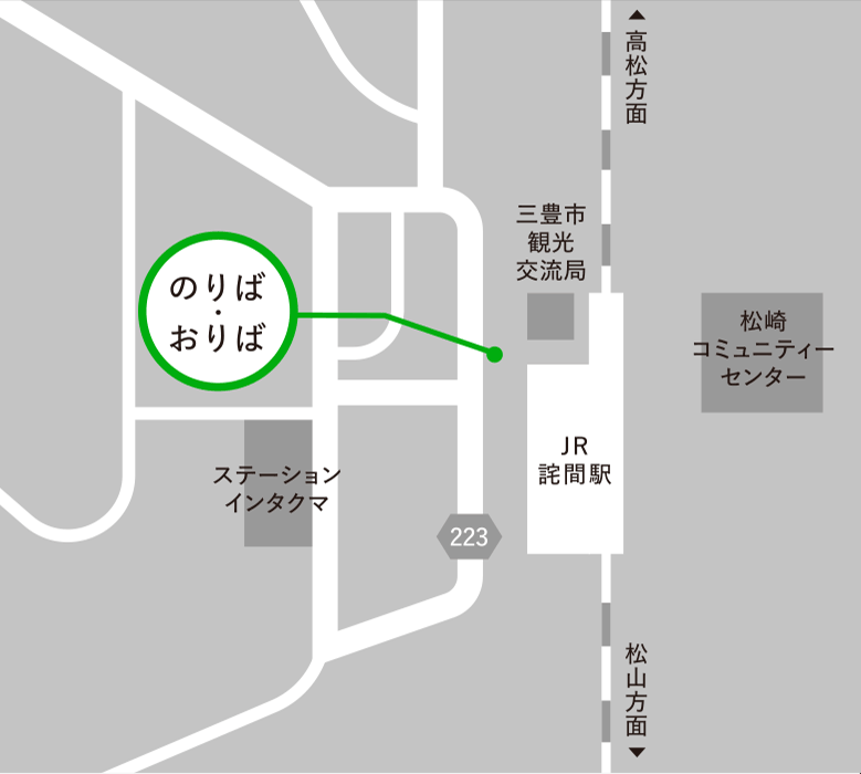 JR詫間駅バス停